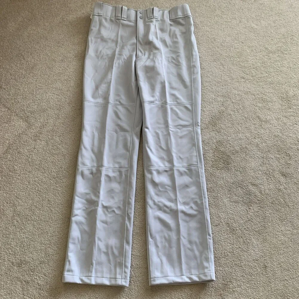 Mizuno‎ Men's Performance Gray Baseball Pants - Hemmed Bottom Adult XXL 38x36